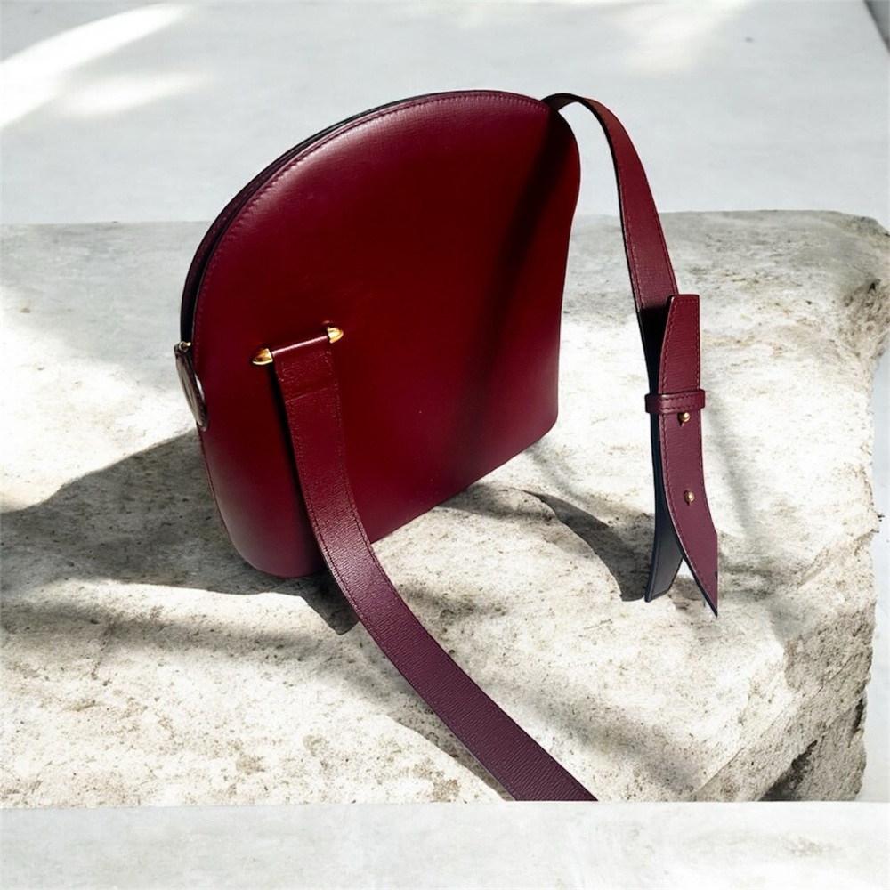 💋Cartier Burgundy Leather Crossbody Bag - Picture 2 of 12